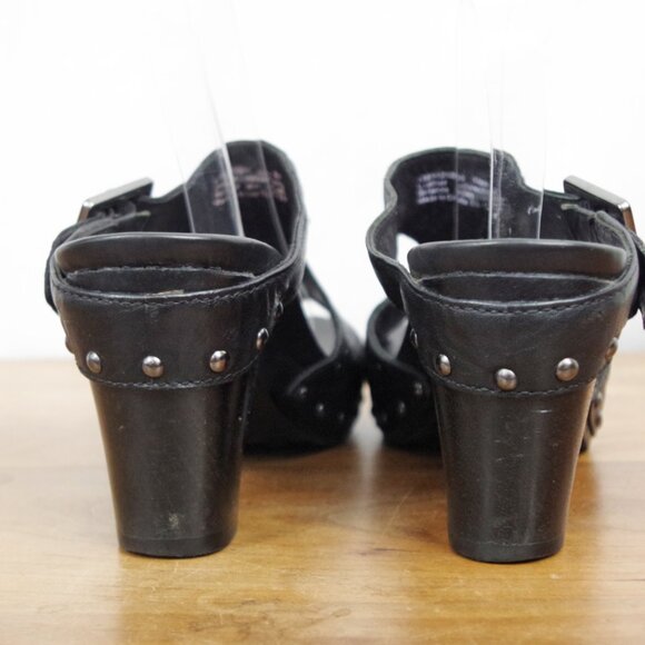 Dansko Ripley Studded Black Leather Mule Clogs EU 37 - Picture 7 of 8